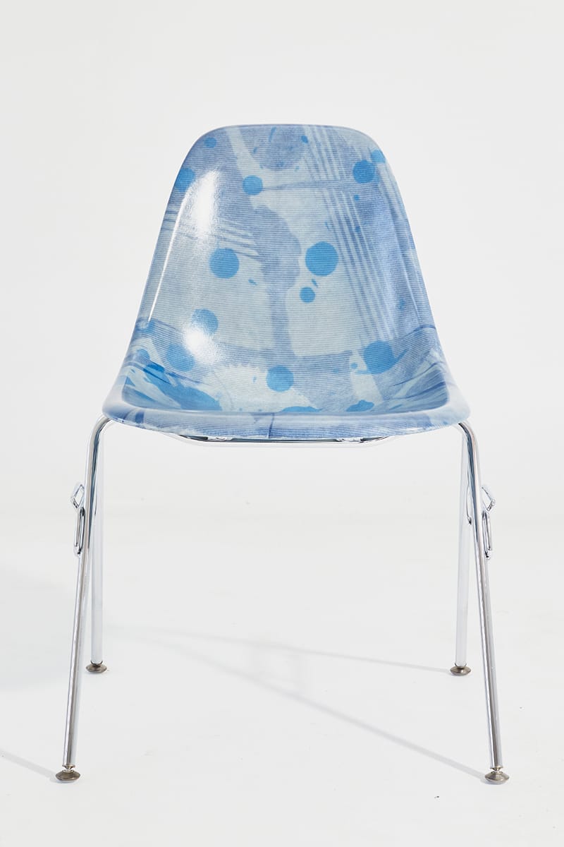 Blue shell chair hot sale