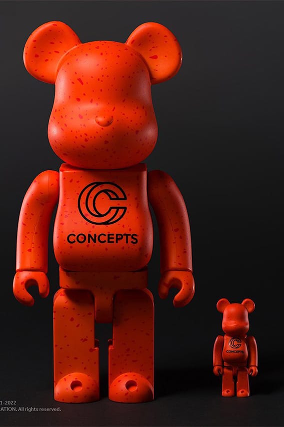 Concepts x Medicom Toy BE@RBRICK Orange Lobster | Hypebeast