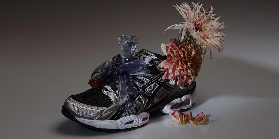 Флоранс Тетье представляет ремикс на ASICS GEL-NIMBUS 9 с цветочными украшениями ручной работы