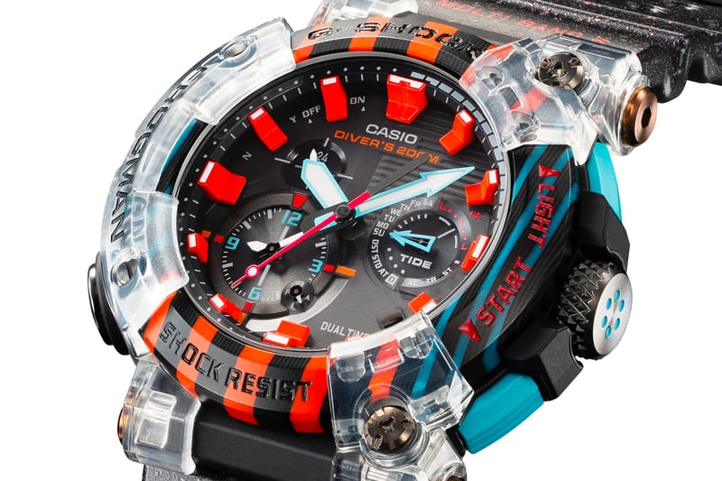 G shock frogman on sale transparent