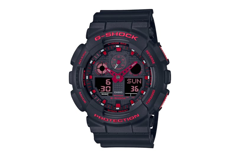 Red and sale black g shock