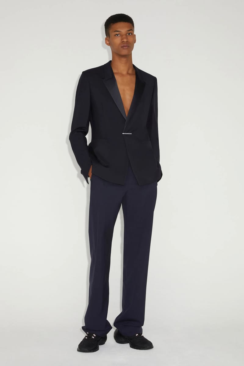 パンツ givenchy by mathew williams trouser Givenchy x Matthew Williams Wax Coated Shiny Black Denim | eBay