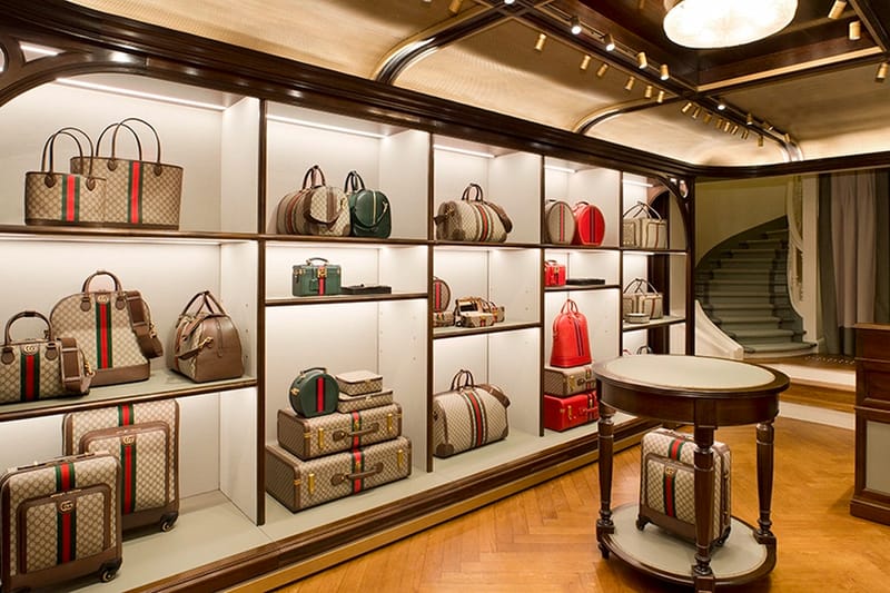 Gucci Officially Opens First Stand Alone Luggage Store in Paris