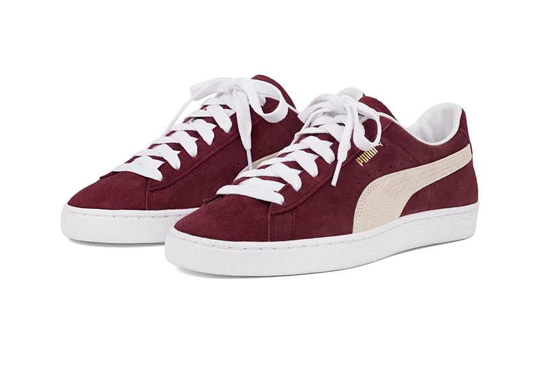 JJJJound Puma Suede Burgundy Suede Tracksuit Release | Hypebeast