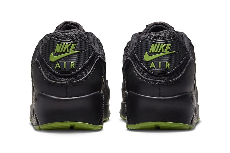 Nike air best sale green and black