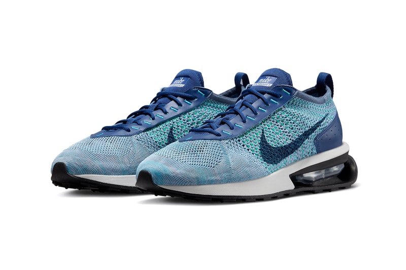 air max ultra flyknit running shoes blue