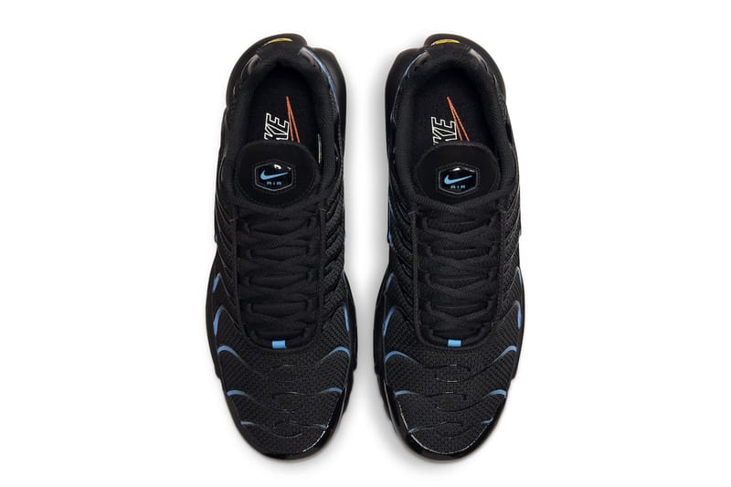 Nike tns black hot sale and blue