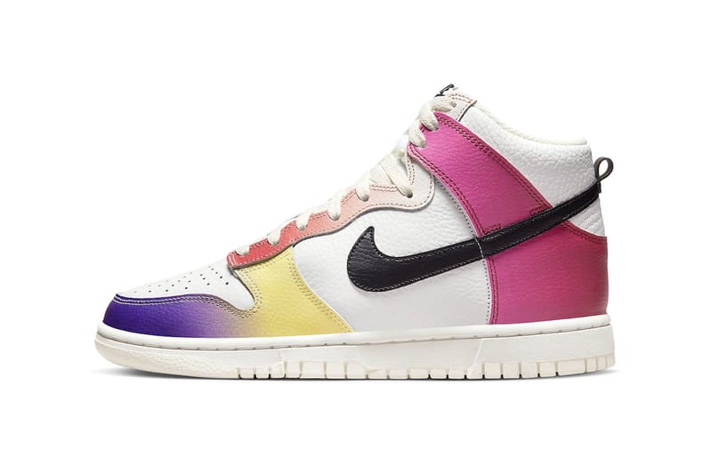 Nike dunk high 2024 white blue pink