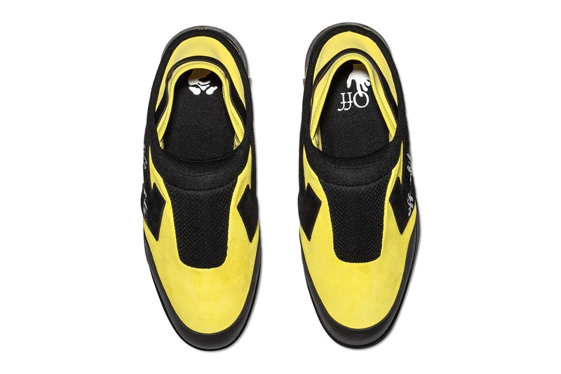 Off white black sale and yellow shoes