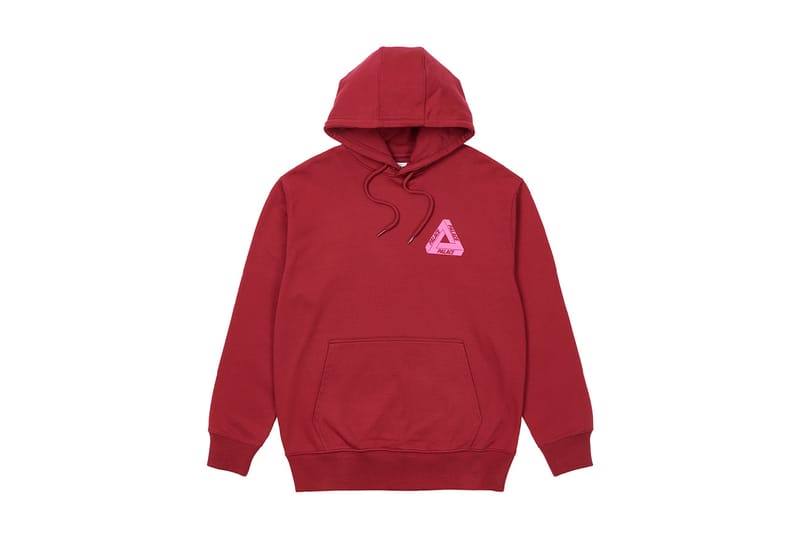 Palace cheap burgundy hoodie