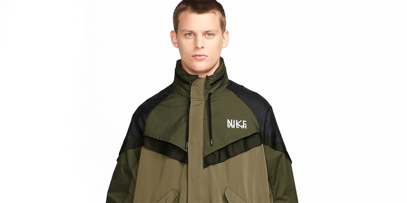 Nike x sacai windrunner sales jacket