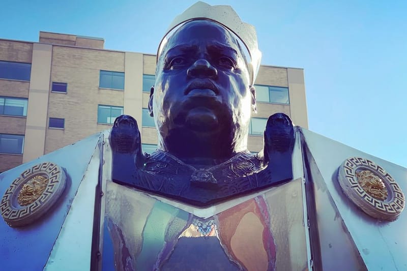 Notorious B.I.G. Statue Brooklyn Sherwin Banfield Art | Hypebeast