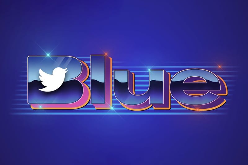 Twitterロゴ Twitter Blue Is Back With an '80s-Inspired Logo | Hypebeast