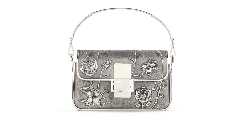 Fendi Silver Baguette bag