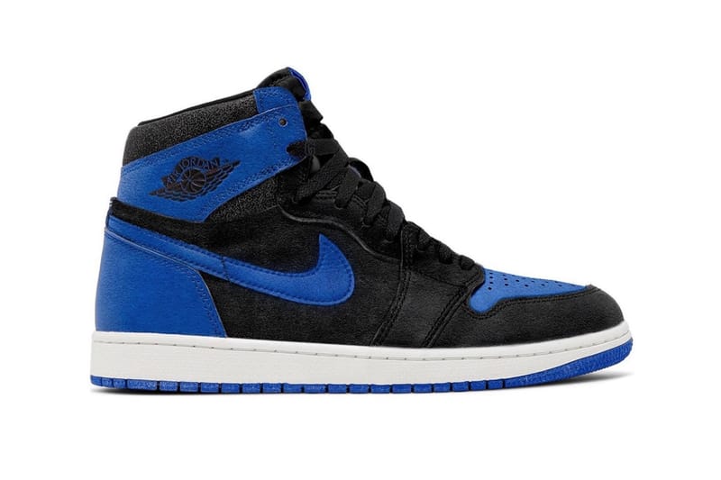 Jordan 1 black toe hot sale blue