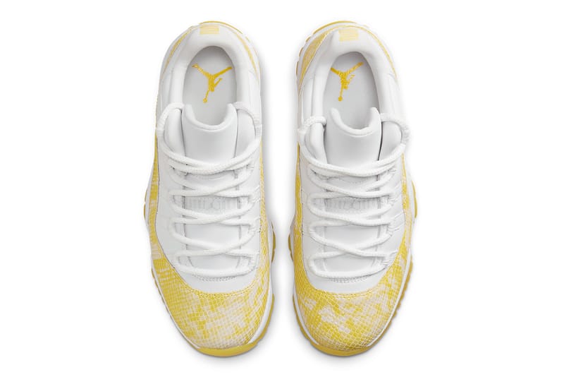 Jordan retro 11 on sale yellow