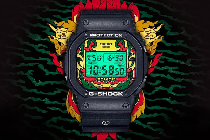 フラワープリント BAMFORD casio G-SHOCK2.0 DW-6900WD-1ER - 腕時計