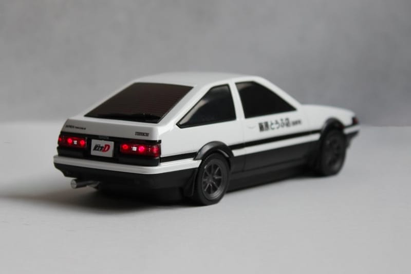 Ensemble souris sans fil noir et blanc Initial D Toyota AE86 Trueno