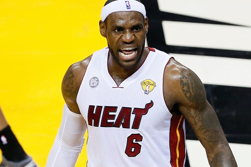 Lebron jersey hot sale number miami