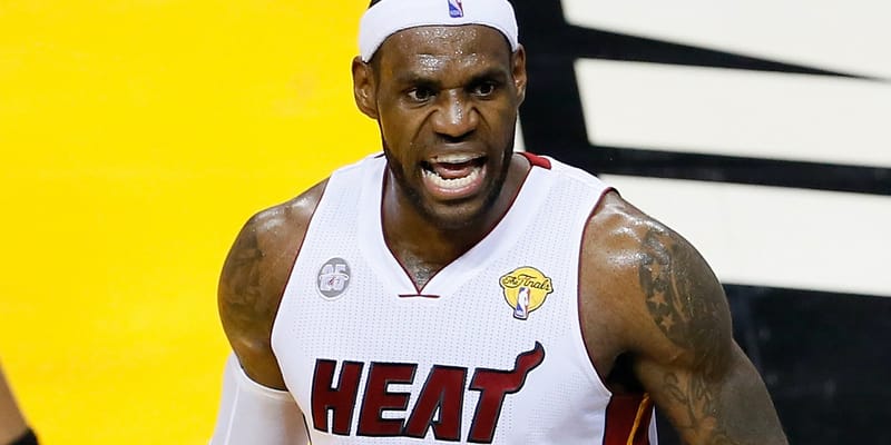 Lebron jersey best sale number miami heat