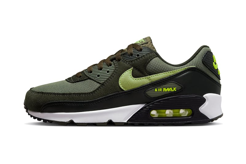 Olive green and store black nike air max