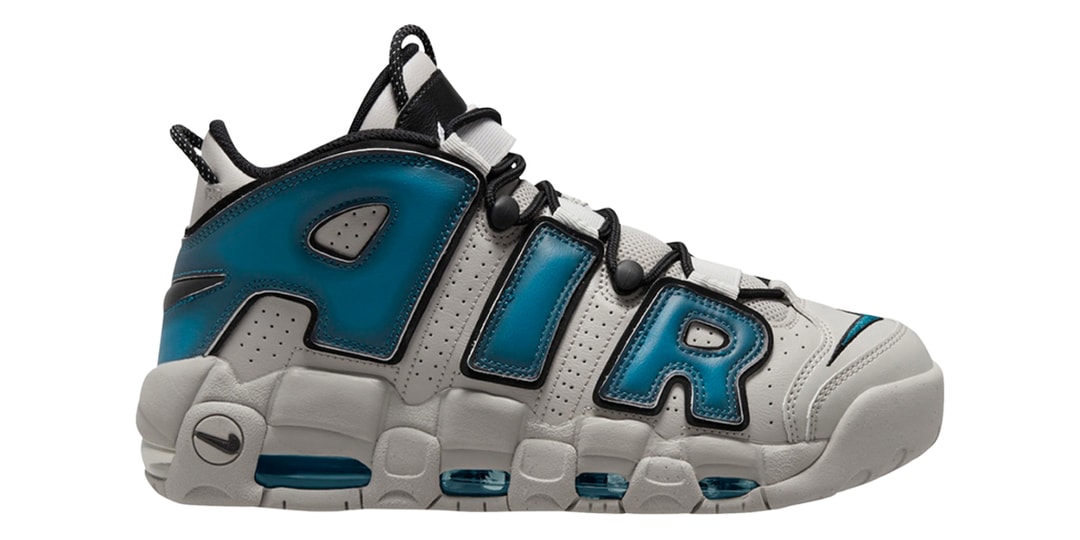 Поверхности Nike Air More Uptempo в индустриальном синем цвете