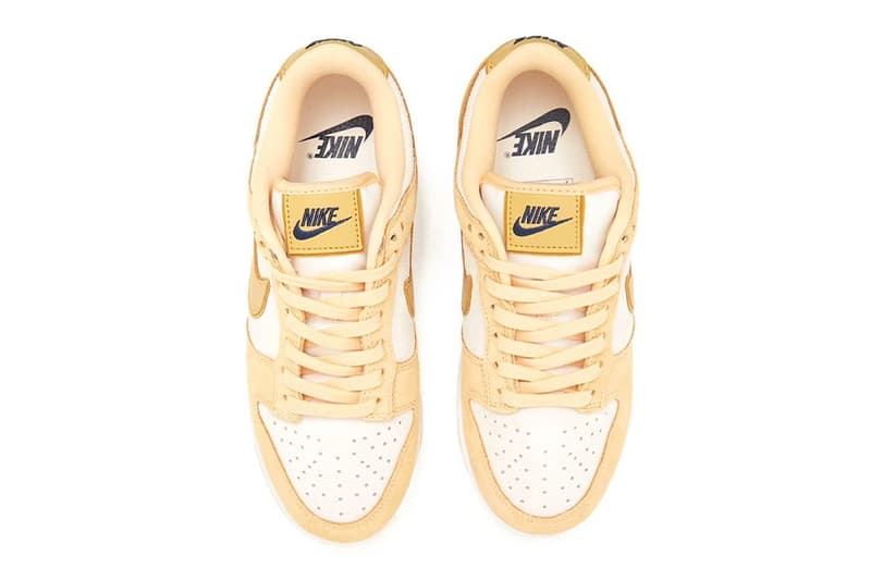 dunk low gold leaf