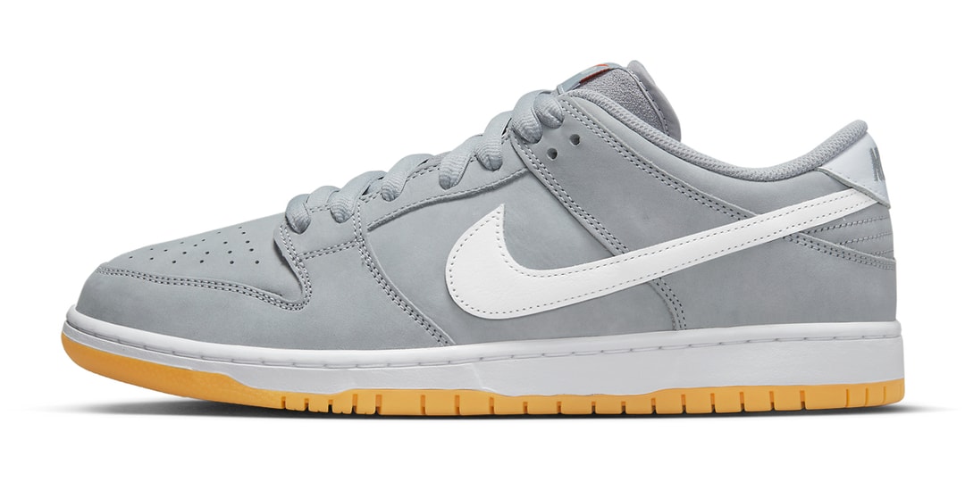 Официальные изображения кроссовок Nike SB Dunk Low с оранжевой этикеткой «Grey Gum»