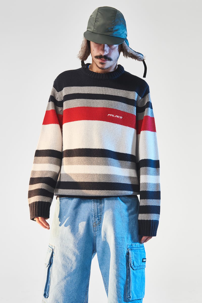 Palace hot sale striped sweater