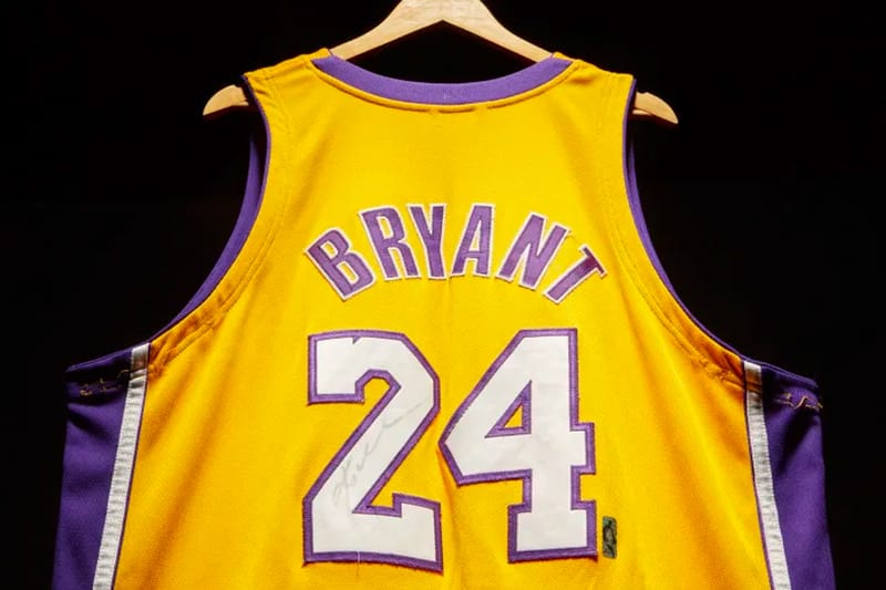 Kobe last hot sale game jersey