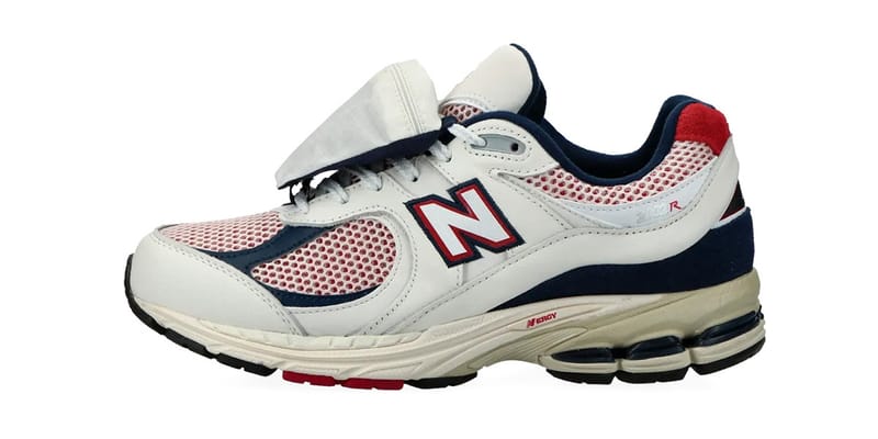 New balance outlet white red blue