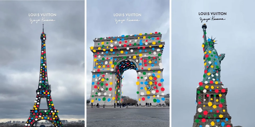 Louis Vuitton использует дополненную реальность, чтобы покрыть достопримечательности знаковыми точками Яёи Кусамы