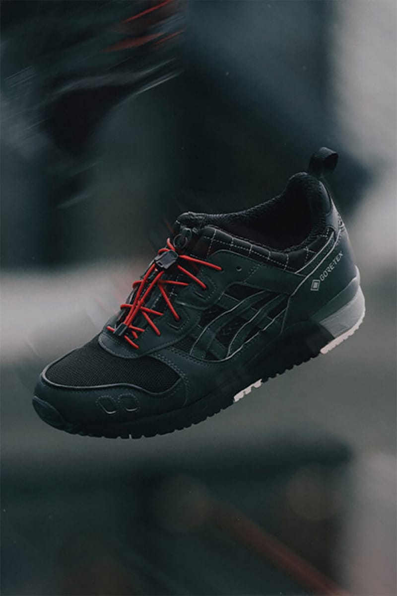 Asics gel shop lyte black red