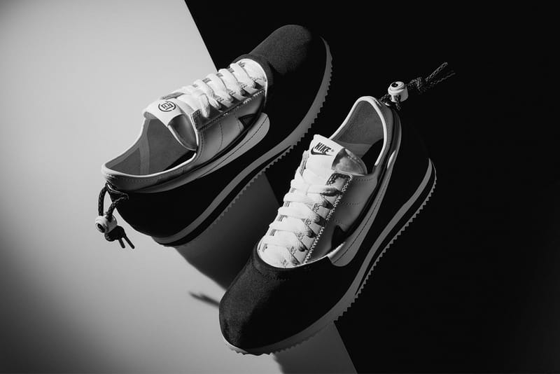 nike cortez nylon all black