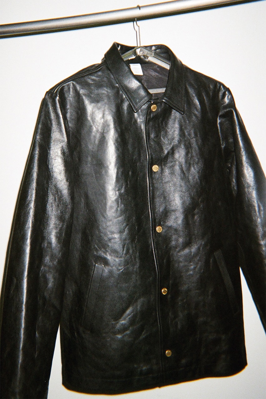 JJJJound Leather Jacket Black Release Date | Hypebeast