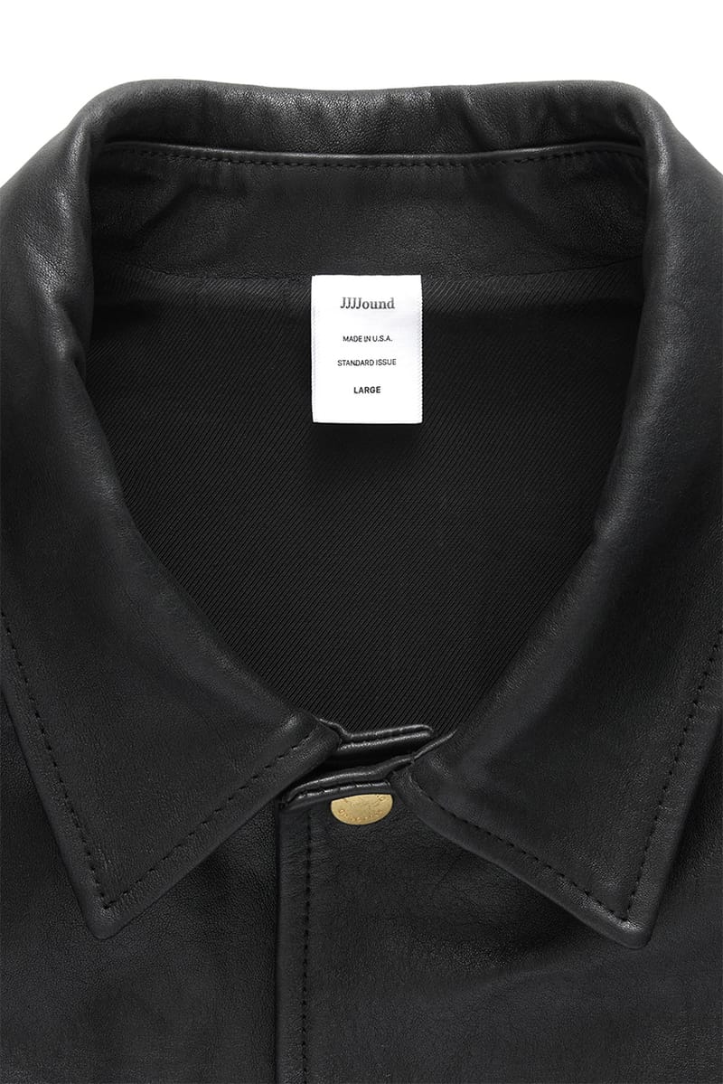 JJJJound Leather Jacket Black Release Date | Hypebeast