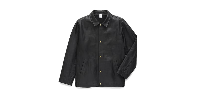 JJJJound Leather Jacket Black Release Date | Hypebeast