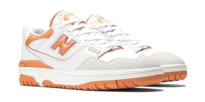 New balance clearance white and orange