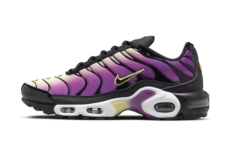 Purple and yellow air max plus on sale