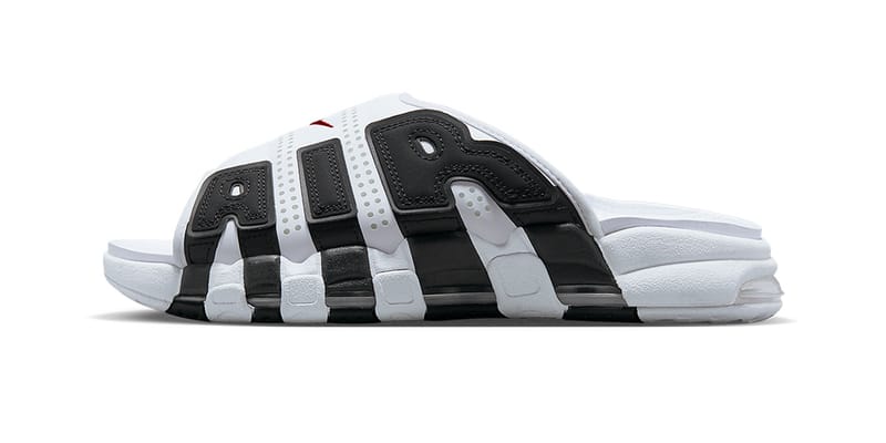 Nike Air More Uptempo Slide Gets a Classic White, Red and Black