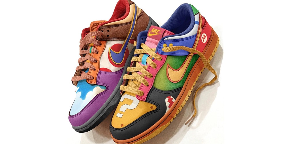 Взгляните на этот кастомный Nike Dunk Low «What the Super Mario»