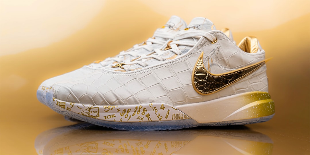 Nike подарила Леброну Джеймсу специальные кроссовки LeBron 20 в честь того, что он побил рекорд результативности за всю историю