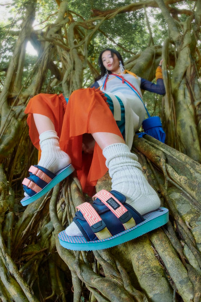 Suicoke s SS23 Sandals Experiment With Color Print and Textiles