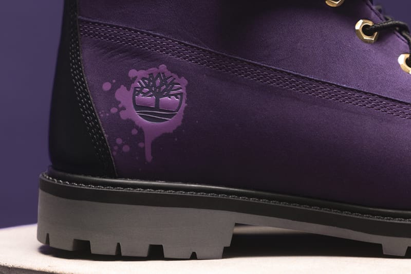 Purple and cheap gold timberlands