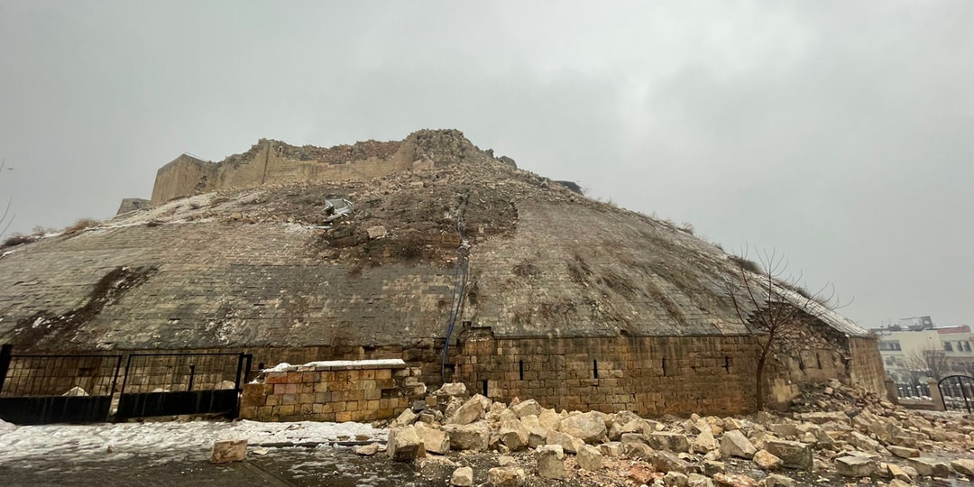 Замок Газиантеп в Турции разрушен землетрясением