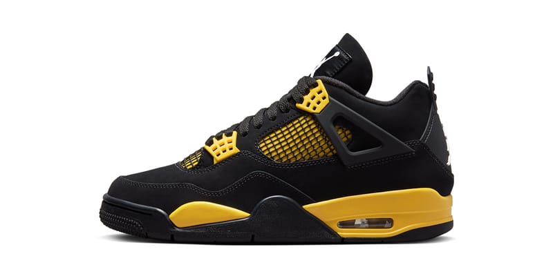 Black and store yellow jordans