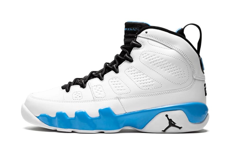 Jordan 9 sky blue sale