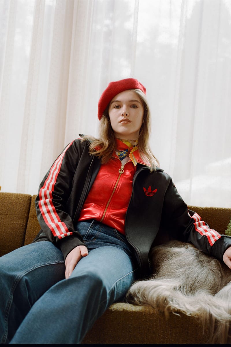 Adidas originals stadium 2025 coat in red