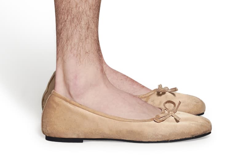 BALENCIAGA Leopold バレリーナ ファー フラット パンプス Balenciaga Drops Men's Leopold Ballerina Pumps | Hypebeast