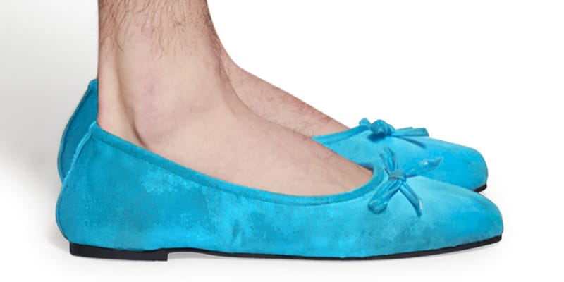 Teal store ballerina flats